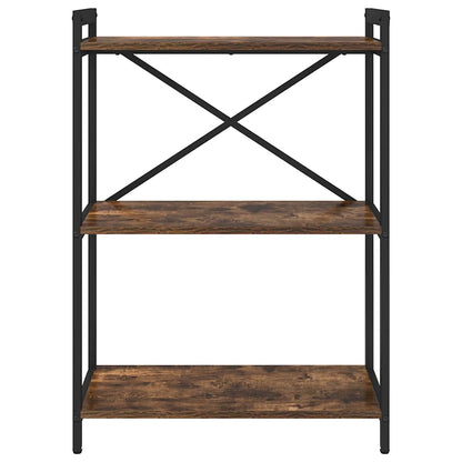 vidaXL Bookshelf Smoked Oak 60 x 30 x 85 cm Engineered Wood
