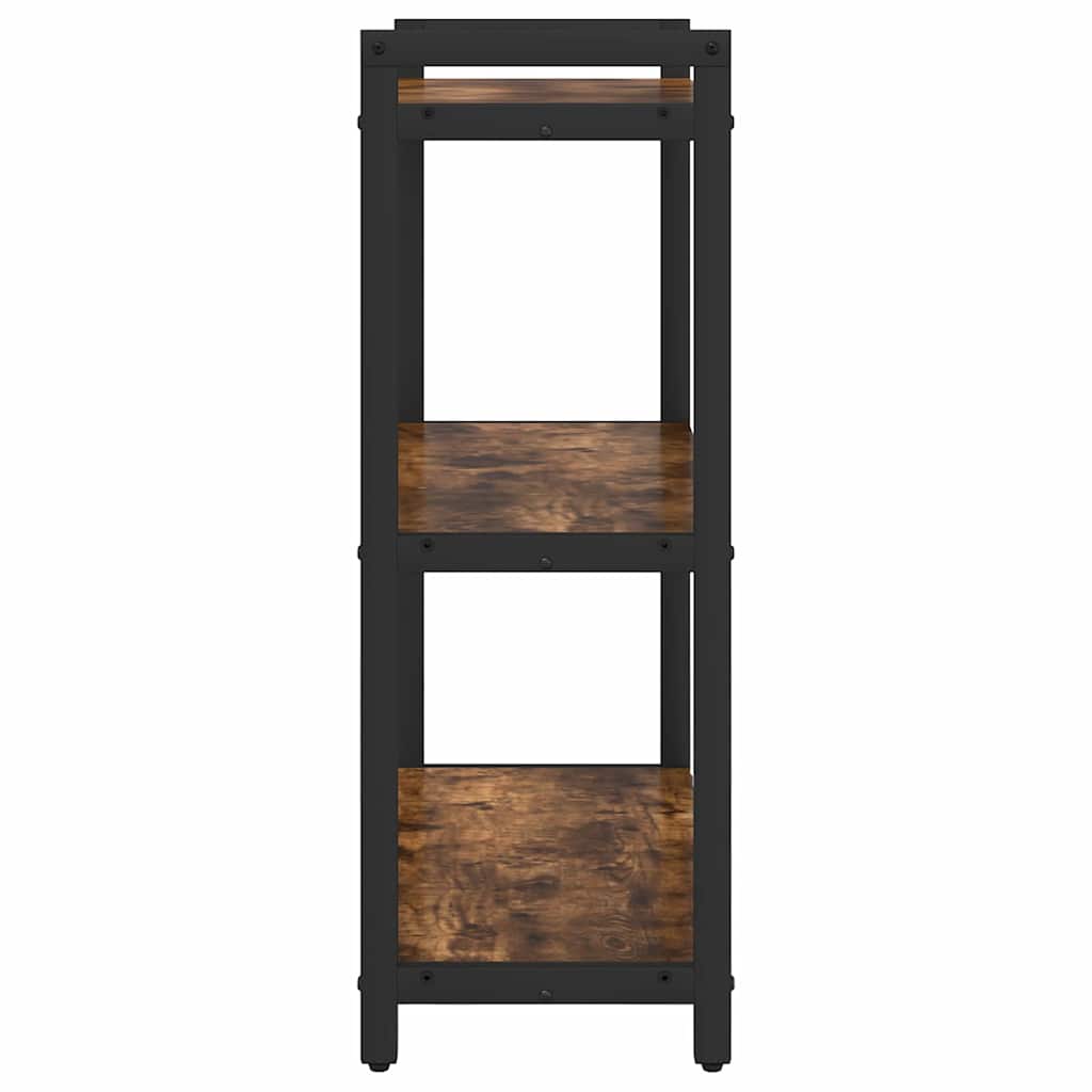 vidaXL Bookshelf Smoked Oak 60 x 30 x 85 cm Engineered Wood