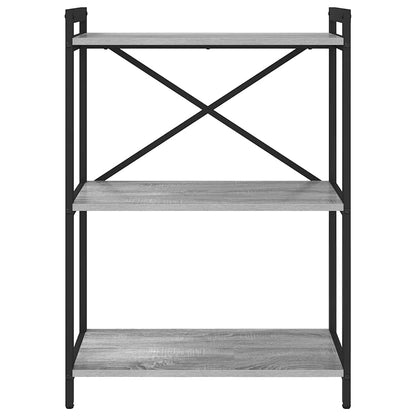 vidaXL Bookshelf Grey sonoma 60 x 30 x 85 cm Engineered Wood