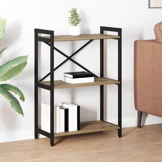 vidaXL Bookshelf 60 x 30 x 85 cm Engineered Wood Artisan Oak