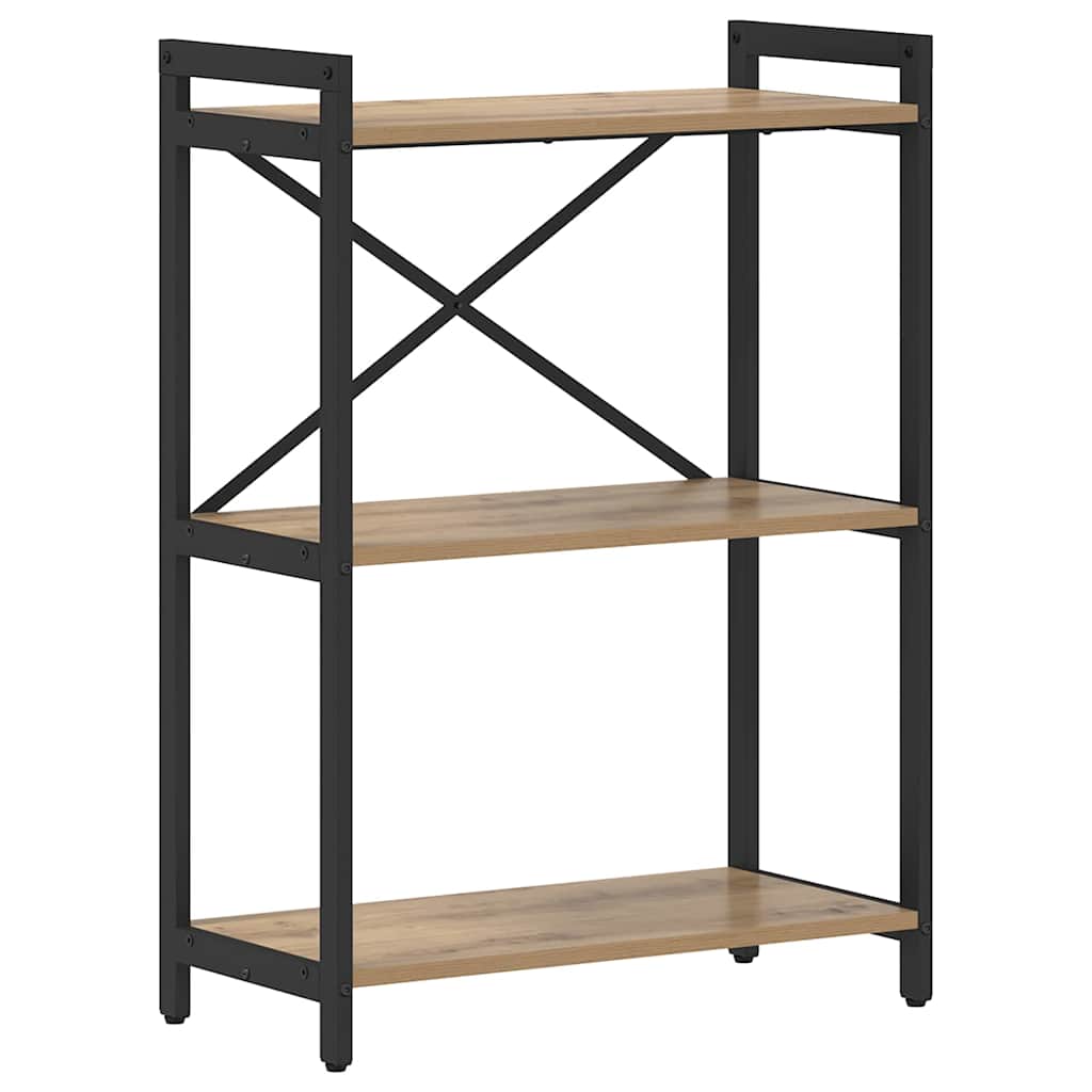 vidaXL Bookshelf 60 x 30 x 85 cm Engineered Wood Artisan Oak