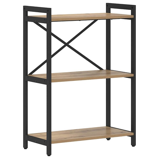 vidaXL Bookshelf 60 x 30 x 85 cm Engineered Wood Artisan Oak