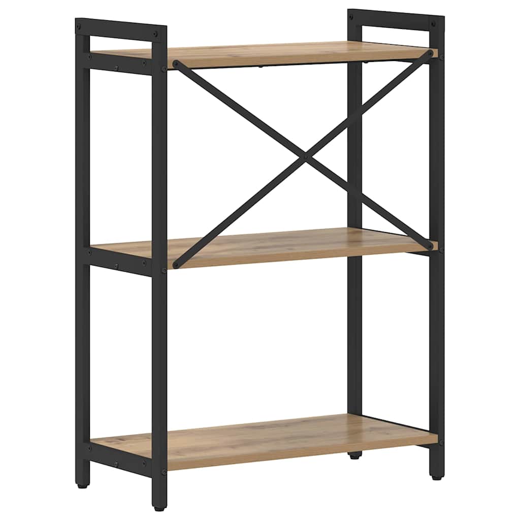 vidaXL Bookshelf 60 x 30 x 85 cm Engineered Wood Artisan Oak