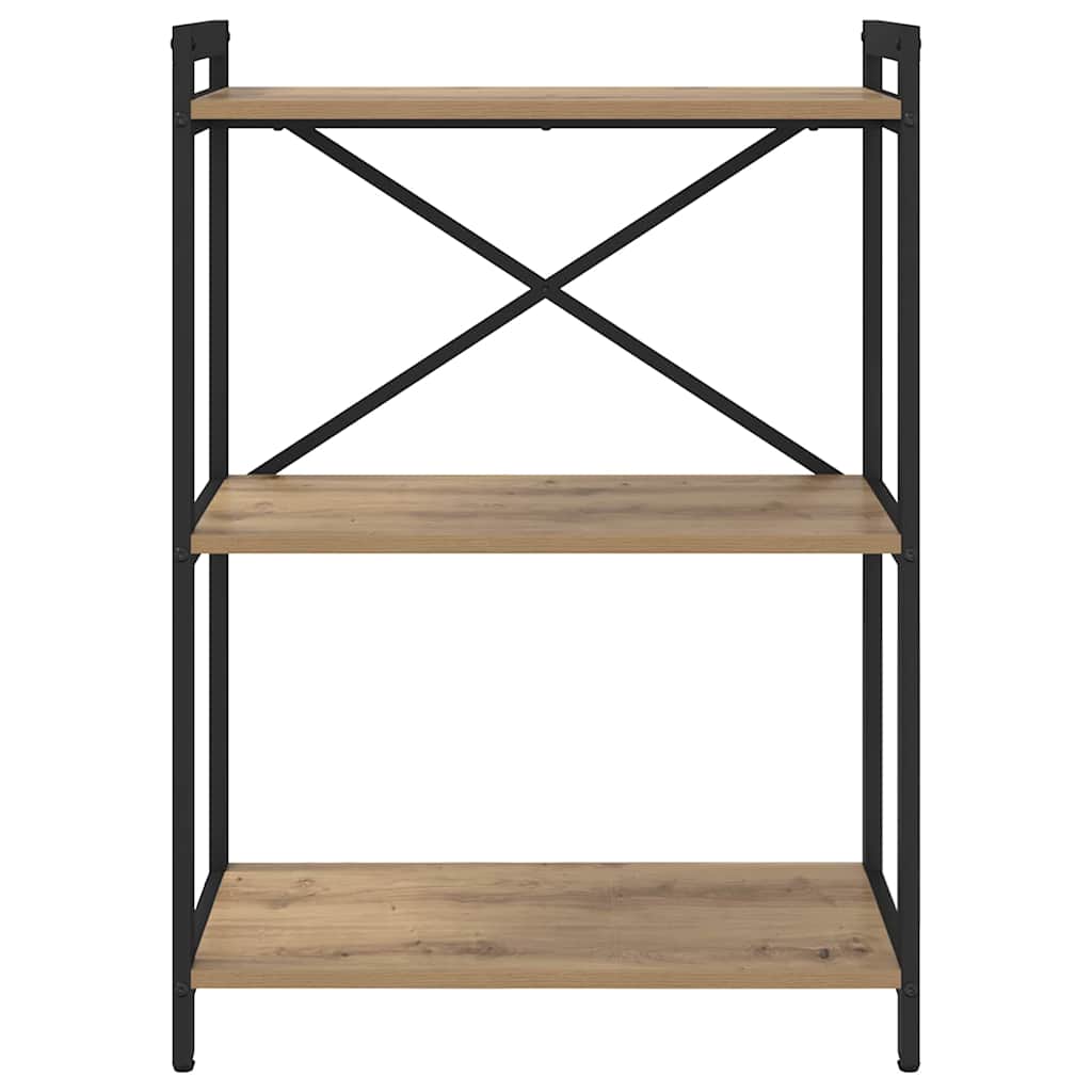 vidaXL Bookshelf 60 x 30 x 85 cm Engineered Wood Artisan Oak