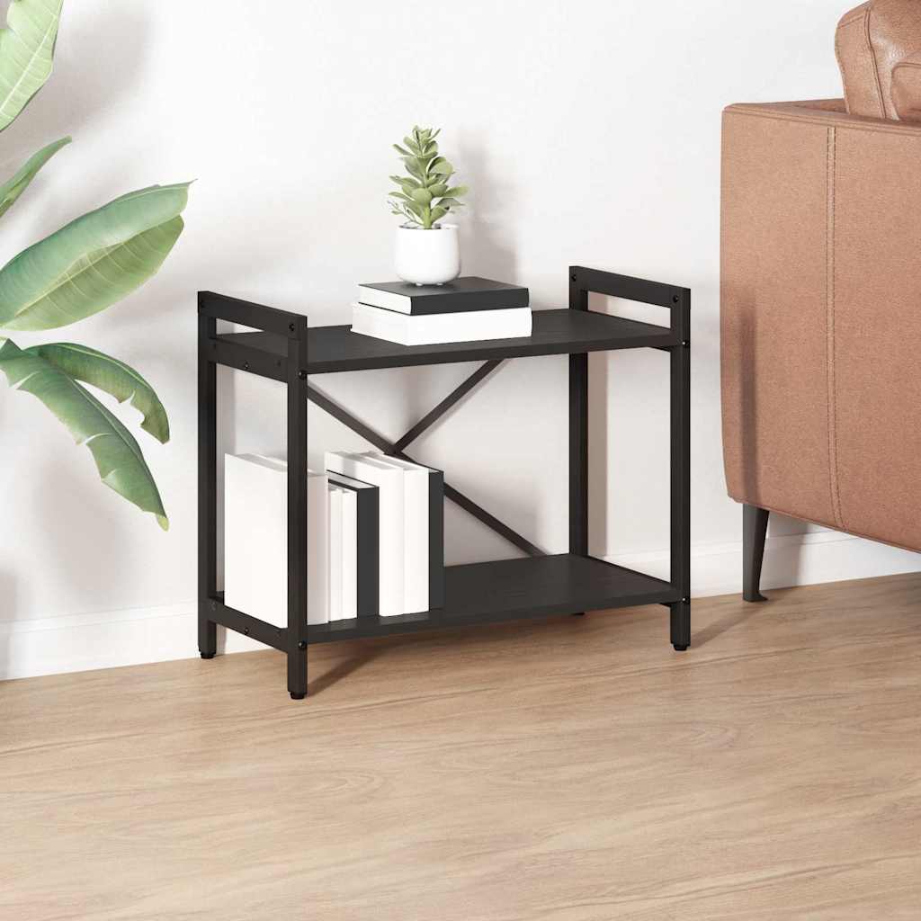 vidaXL Bookshelf Black Oak 60 x 30 x 50 cm Engineered Wood