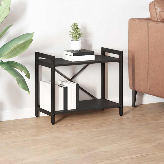 vidaXL Bookshelf 60 x 30 x 50 cm Engineered Wood Black Oak