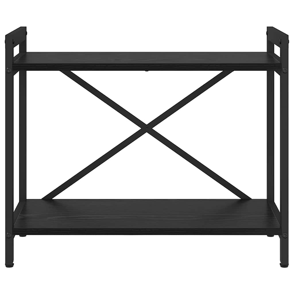 vidaXL Bookshelf Black Oak 60 x 30 x 50 cm Engineered Wood