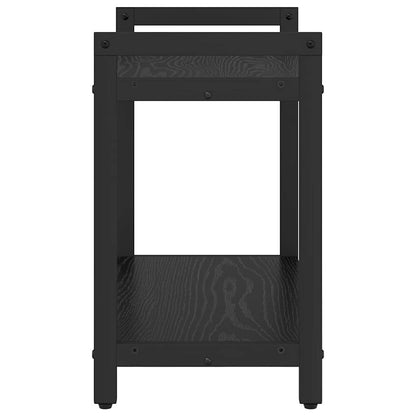 vidaXL Bookshelf Black Oak 60 x 30 x 50 cm Engineered Wood