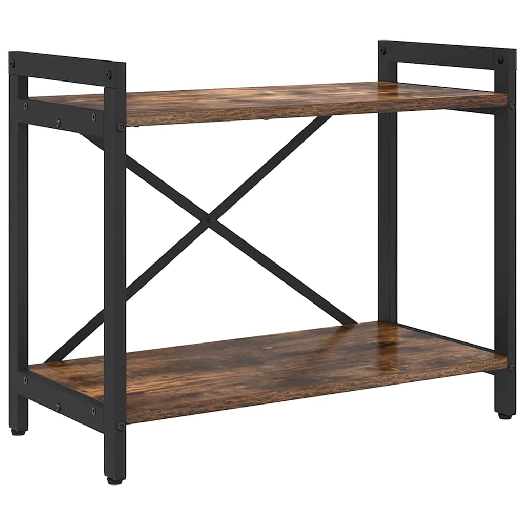 vidaXL Bookshelf Smoked Oak 60 x 30 x 50 cm Engineered Wood
