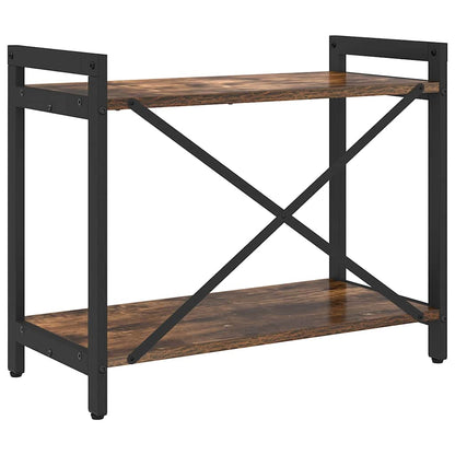 vidaXL Bookshelf Smoked Oak 60 x 30 x 50 cm Engineered Wood