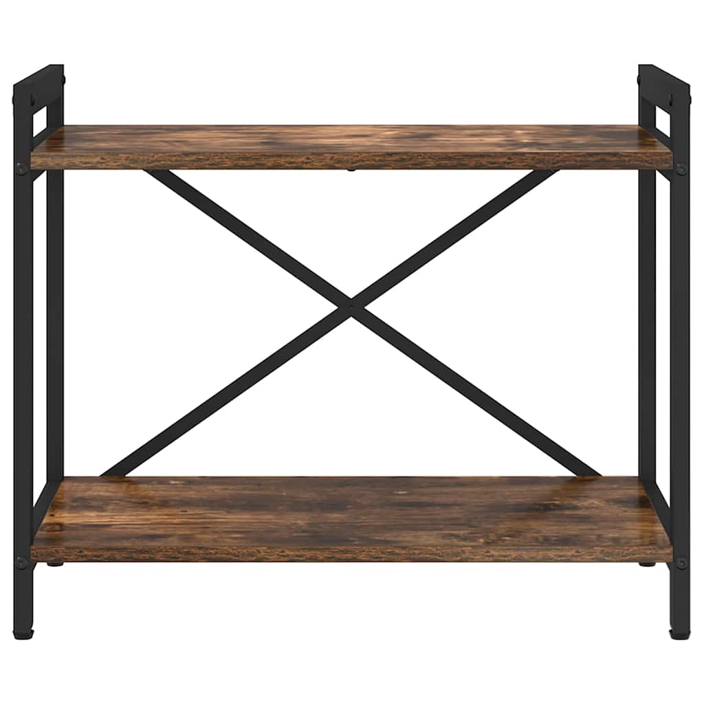 vidaXL Bookshelf Smoked Oak 60 x 30 x 50 cm Engineered Wood