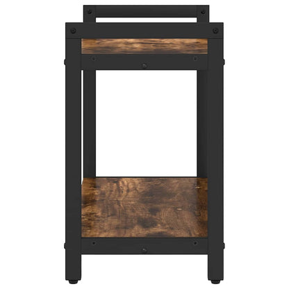 vidaXL Bookshelf Smoked Oak 60 x 30 x 50 cm Engineered Wood