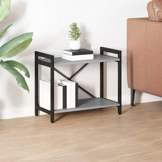 vidaXL Bookshelf 60 x 30 x 50 cm Engineered Wood Grey sonoma