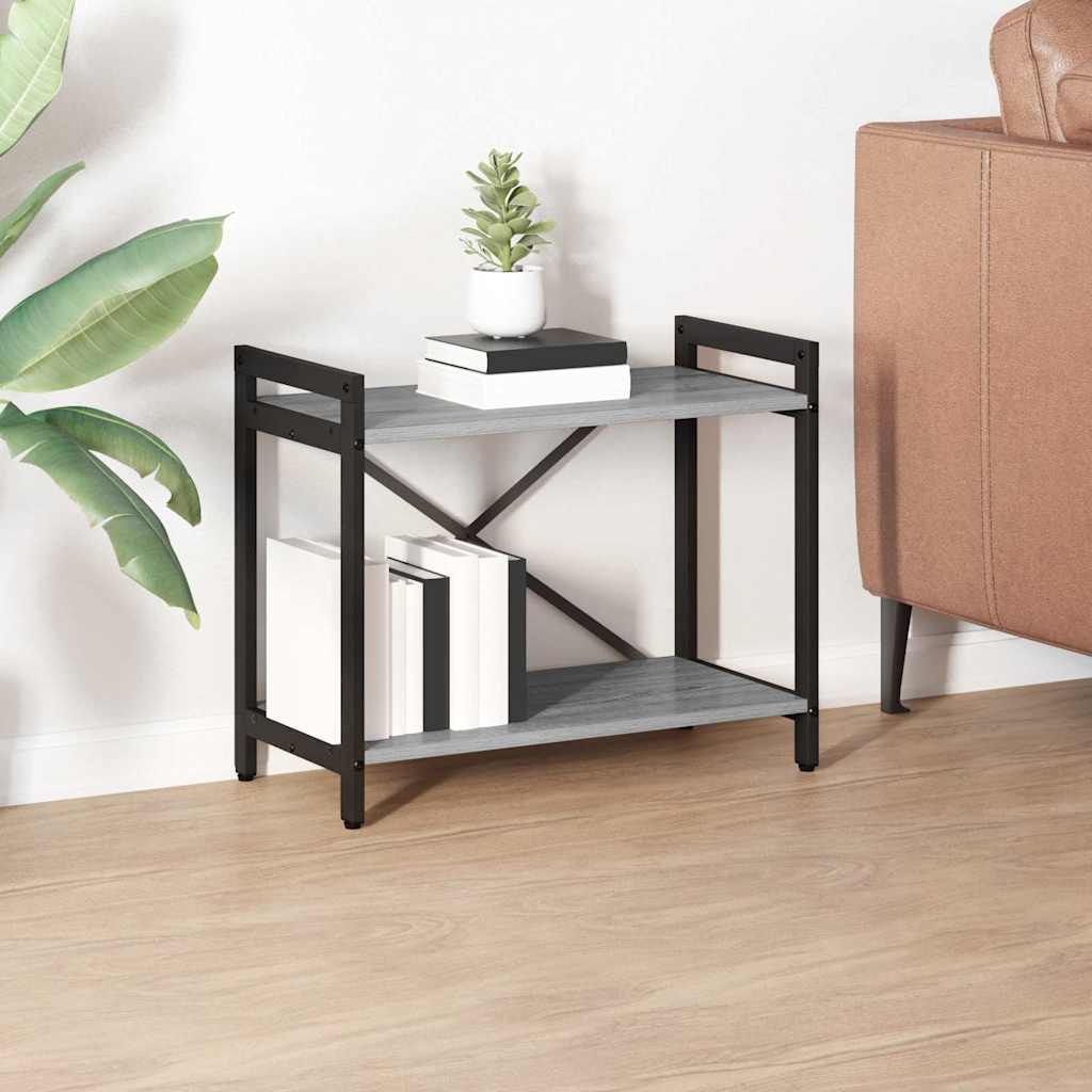 vidaXL Bookshelf 60 x 30 x 50 cm Engineered Wood Grey sonoma