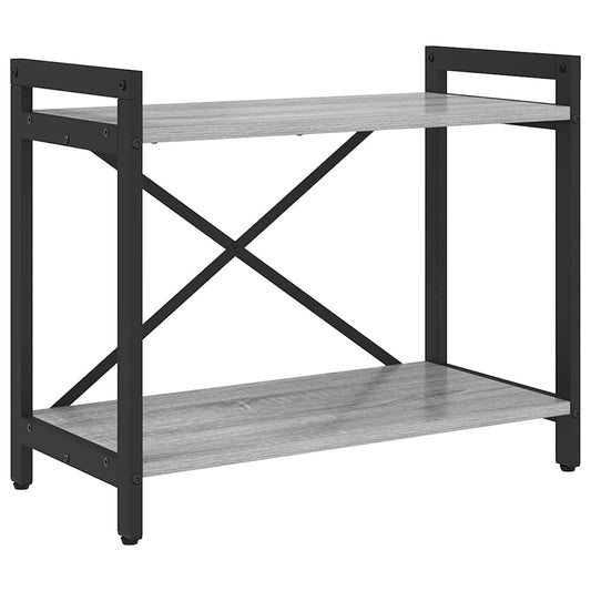 vidaXL Bookshelf 60 x 30 x 50 cm Engineered Wood Grey sonoma