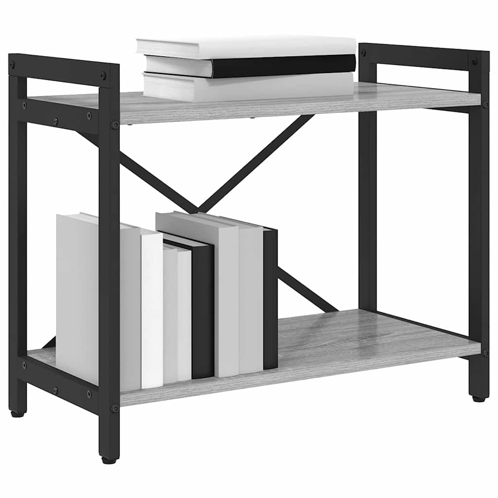 vidaXL Bookshelf Grey sonoma 60 x 30 x 50 cm Engineered Wood