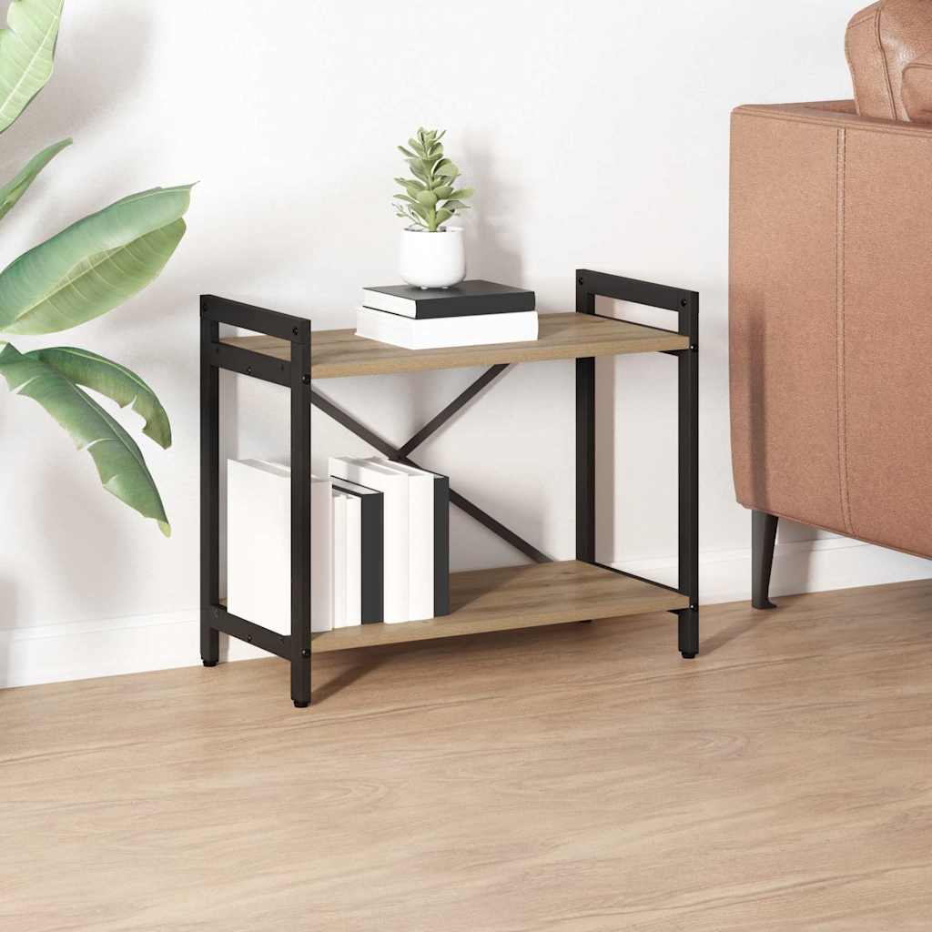 vidaXL Bookshelf 60 x 30 x 50 cm Engineered Wood Artisan Oak