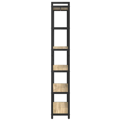 vidaXL Bookshelf 80 x 30 x 189.5 cm Engineered Wood Sonoma Oak