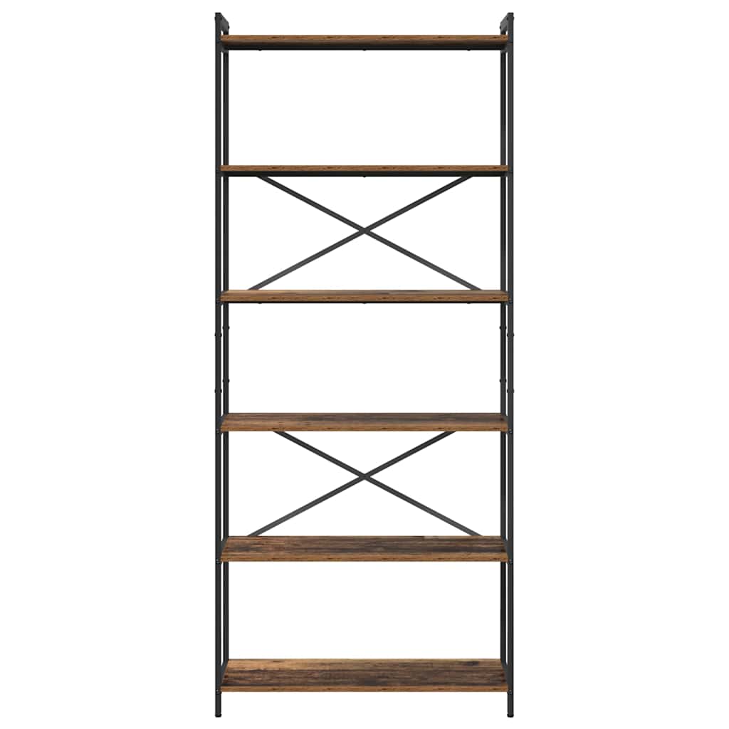 vidaXL Bookshelf Old wood 80 x 30 x 189.5 cm Engineered Wood