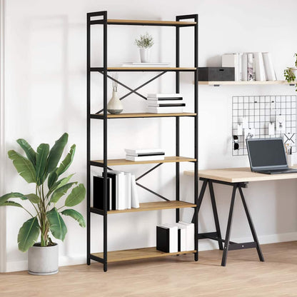 vidaXL Bookshelf Artisan Oak 80 x 30 x 189.5 cm Engineered Wood