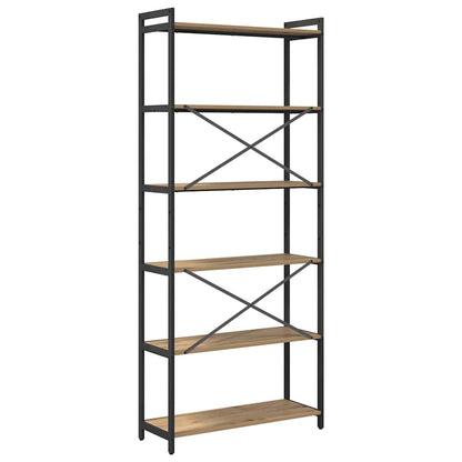 vidaXL Bookshelf Artisan Oak 80 x 30 x 189.5 cm Engineered Wood