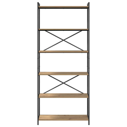 vidaXL Bookshelf Artisan Oak 80 x 30 x 189.5 cm Engineered Wood