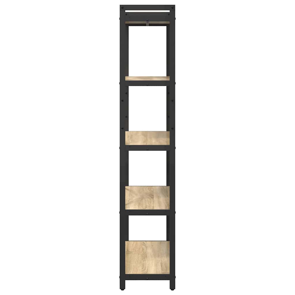 vidaXL Bookshelf 80 x 30 x 155 cm Engineered Wood Sonoma Oak
