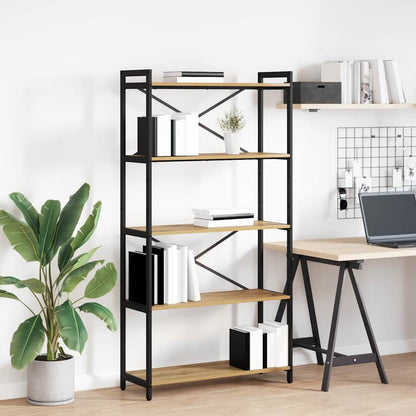 vidaXL Bookshelf 80 x 30 x 155 cm Engineered Wood Artisan Oak