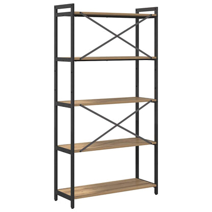 vidaXL Bookshelf 80 x 30 x 155 cm Engineered Wood Artisan Oak