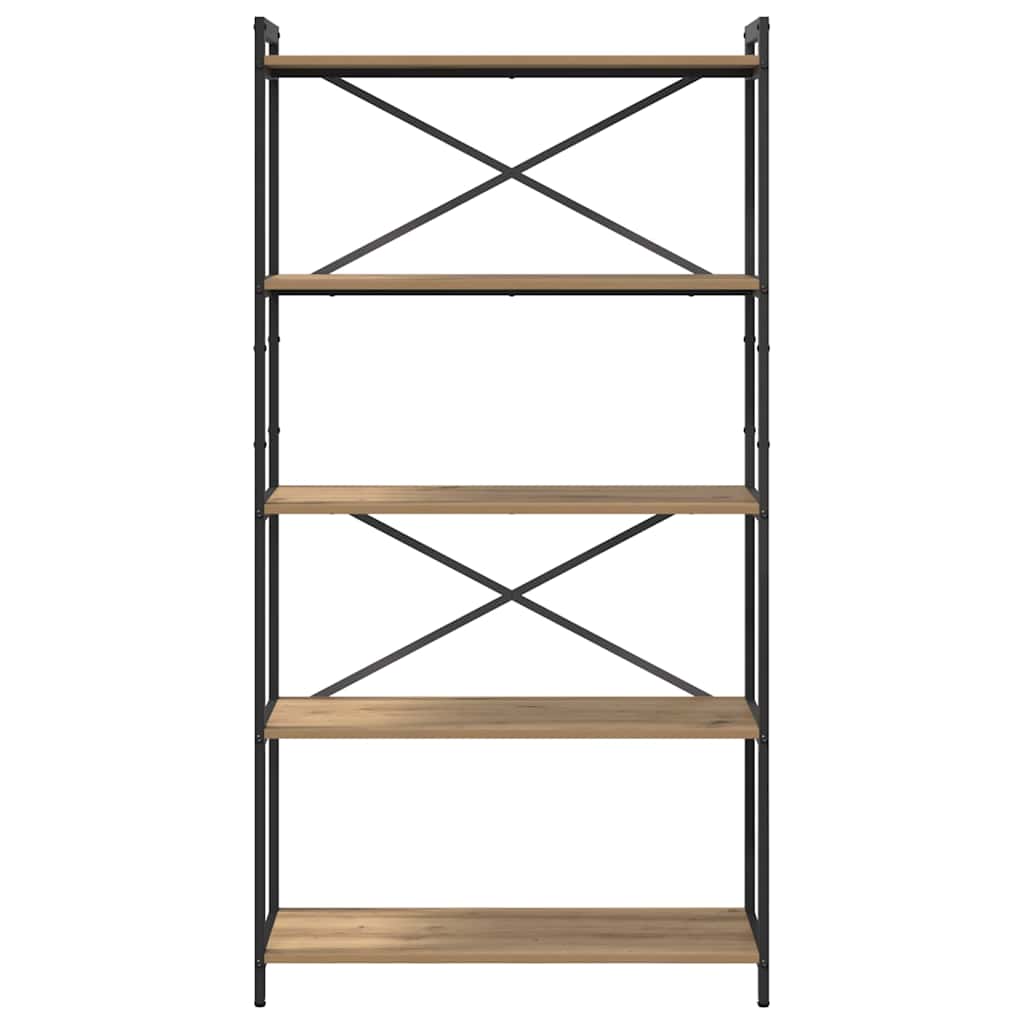 vidaXL Bookshelf 80 x 30 x 155 cm Engineered Wood Artisan Oak