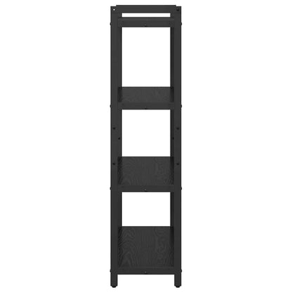 vidaXL Bookshelf Black Oak 80 x 30 x 120 cm Engineered Wood
