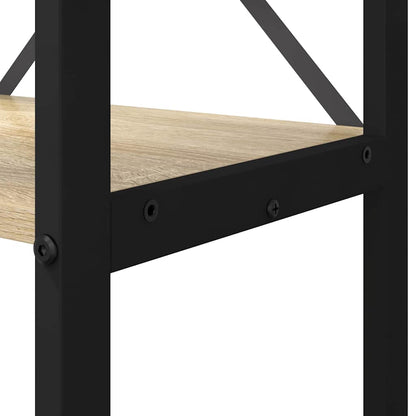 vidaXL Bookshelf 80 x 30 x 120 cm Engineered Wood Sonoma Oak