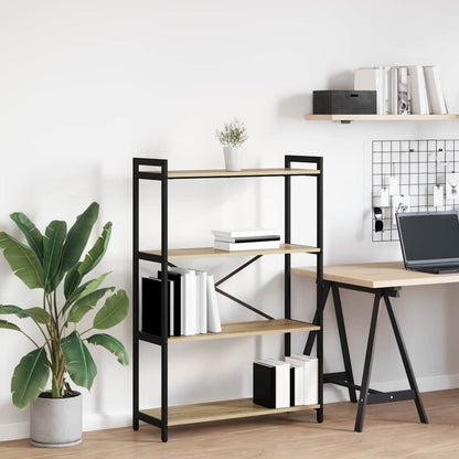 vidaXL Bookshelf 80 x 30 x 120 cm Engineered Wood Sonoma Oak