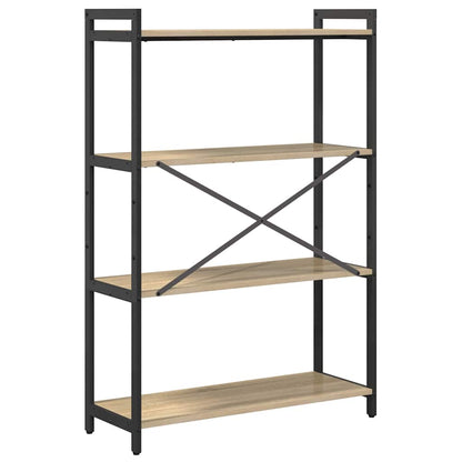 vidaXL Bookshelf 80 x 30 x 120 cm Engineered Wood Sonoma Oak