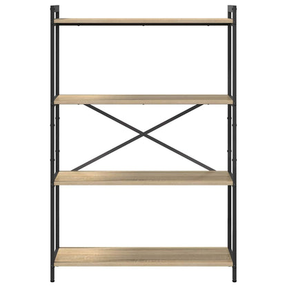 vidaXL Bookshelf 80 x 30 x 120 cm Engineered Wood Sonoma Oak
