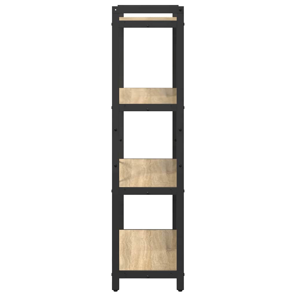 vidaXL Bookshelf 80 x 30 x 120 cm Engineered Wood Sonoma Oak