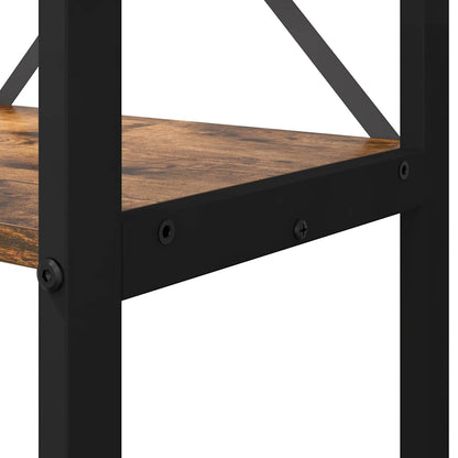 vidaXL Bookshelf 80 x 30 x 120 cm Engineered Wood Smoked Oak