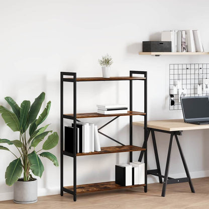 vidaXL Bookshelf 80 x 30 x 120 cm Engineered Wood Smoked Oak