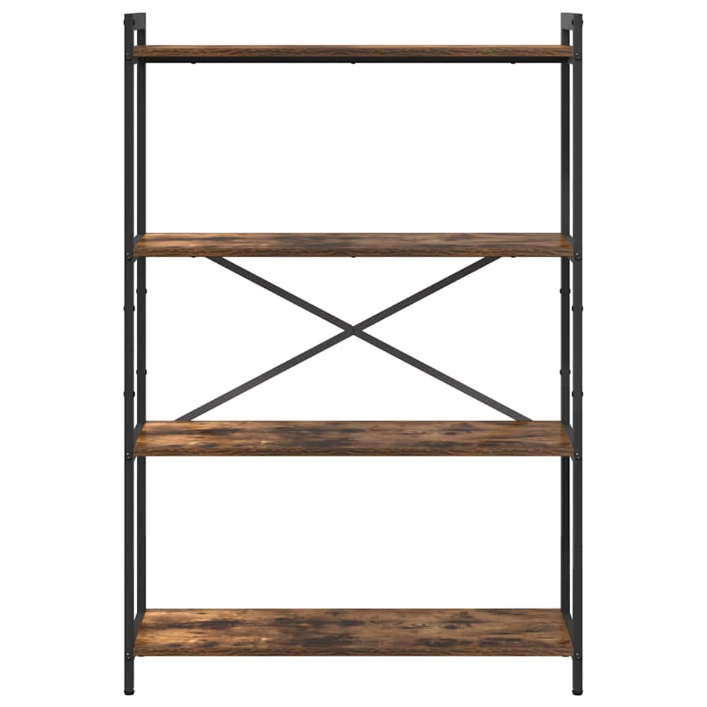 vidaXL Bookshelf 80 x 30 x 120 cm Engineered Wood Smoked Oak