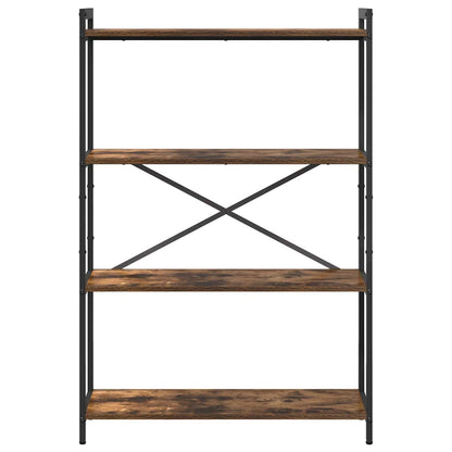 vidaXL Bookshelf 80 x 30 x 120 cm Engineered Wood Smoked Oak