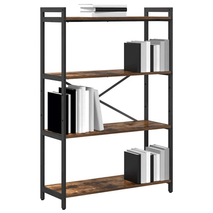vidaXL Bookshelf 80 x 30 x 120 cm Engineered Wood Smoked Oak