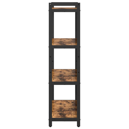 vidaXL Bookshelf 80 x 30 x 120 cm Engineered Wood Smoked Oak