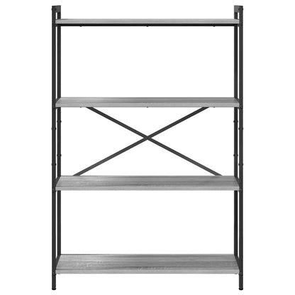 vidaXL Bookshelf 80 x 30 x 120 cm Engineered Wood Grey sonoma