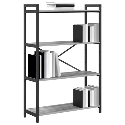 vidaXL Bookshelf 80 x 30 x 120 cm Engineered Wood Grey sonoma