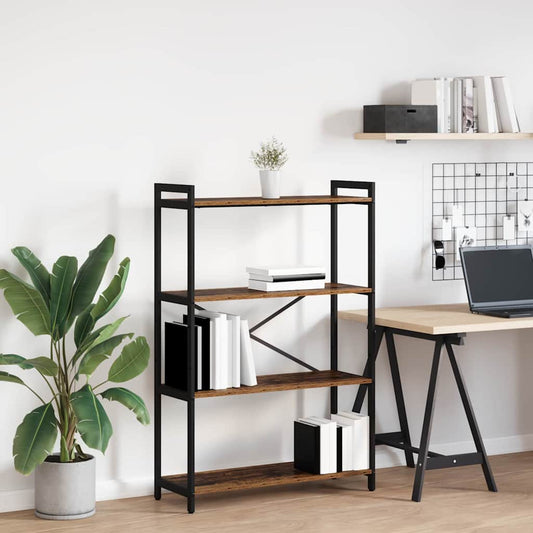 vidaXL Bookshelf 80 x 30 x 120 cm Engineered Wood Old wood
