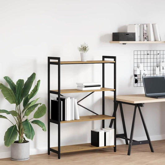 vidaXL Bookshelf 80 x 30 x 120 cm Engineered Wood Artisan Oak