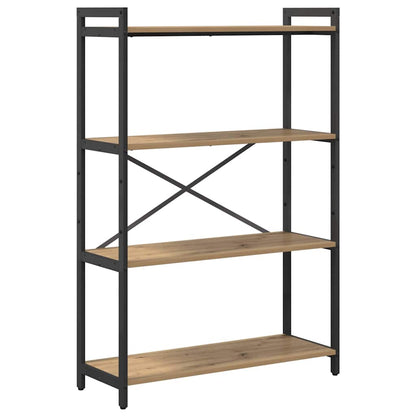 vidaXL Bookshelf 80 x 30 x 120 cm Engineered Wood Artisan Oak
