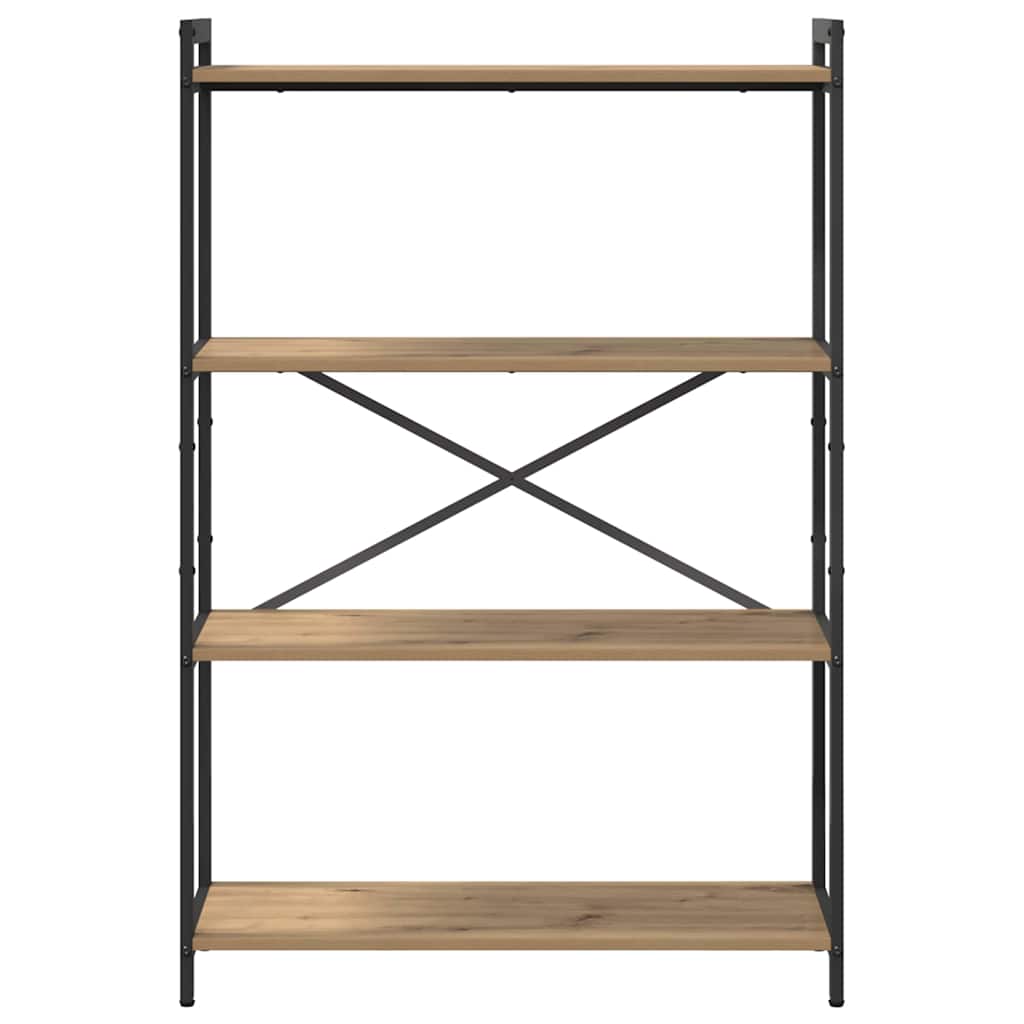 vidaXL Bookshelf 80 x 30 x 120 cm Engineered Wood Artisan Oak