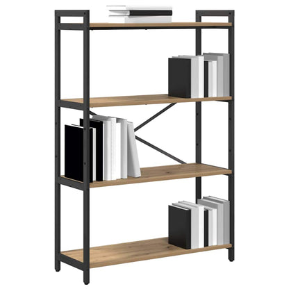 vidaXL Bookshelf 80 x 30 x 120 cm Engineered Wood Artisan Oak