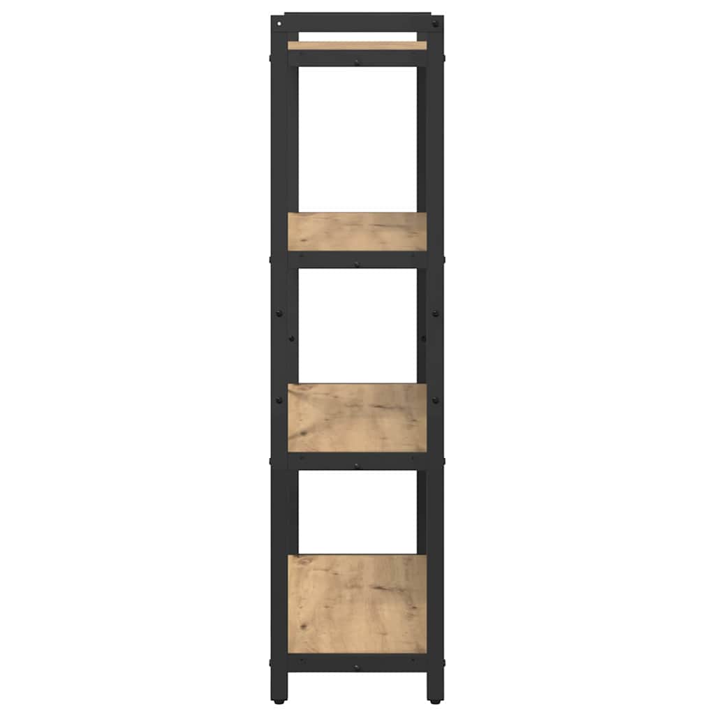 vidaXL Bookshelf 80 x 30 x 120 cm Engineered Wood Artisan Oak